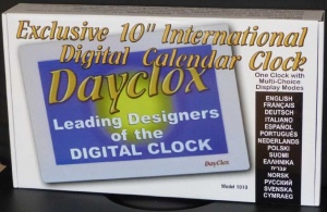 254mm (10'') Digital Clock - Model 1010