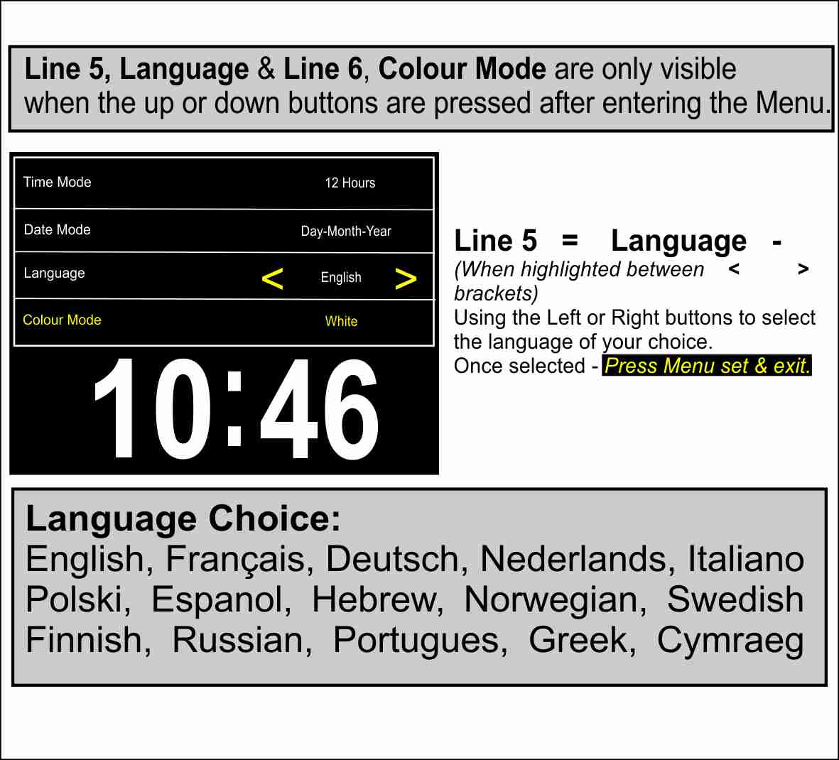 DayClox Instructions - DayClox