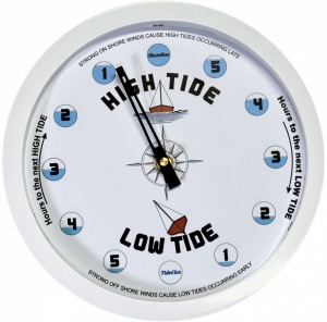 3031-Shoreline White Tide Clock
