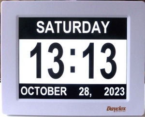 8''  Digital 2025b Clock - Black