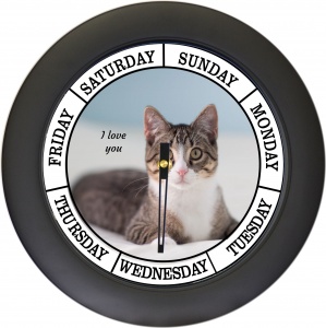 2042-Kitty's Day Clock